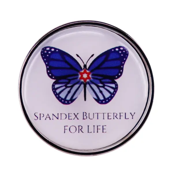 Gothic Skull Butterfly Enamel Brooch - Image 14