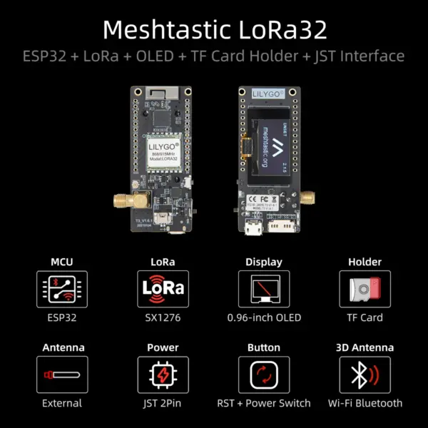 LILYGO LoRa32 ESP32 Development Board 433/868/915MHz - Image 5