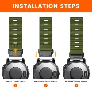 Braided Nylon Watch Strap for Garmin Fenix 7X 13 Se1a2965be8bf4646a413b9d4012816d2t