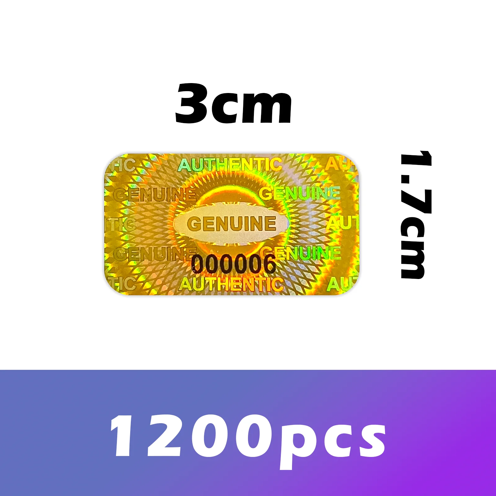Holographic Tamper Evident Warranty Stickers 16 Holographic Tamper Evident Warranty Stickers - Image 16
