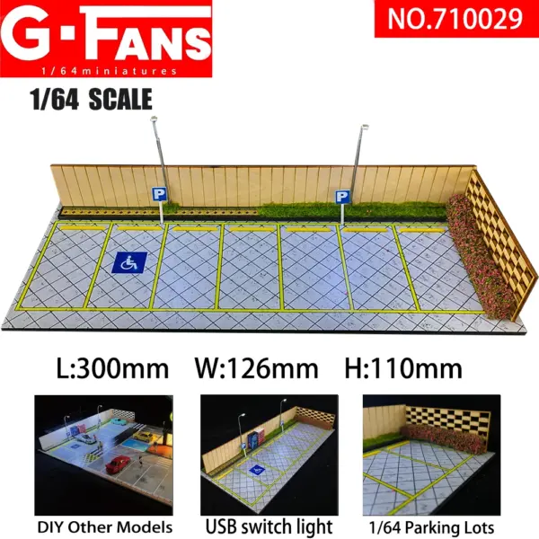 1/64 Scale Car Garage Diorama Display Model - Image 9