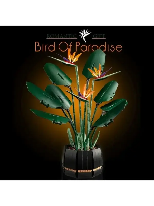 Bird of Paradise Building Block Kit Model 10289 - Image 6