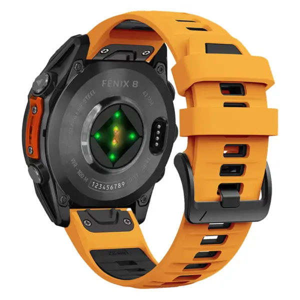 Two-Tone Silicone Strap for Garmin Fenix 8/7/Descent - Image 7