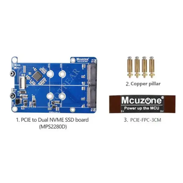 Pi5 Double M.2 SSD Adapter Board for Raspberry Pi 5 - Image 5