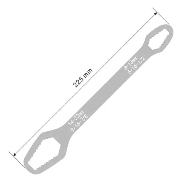 8-22mm Adjustable Self-tightening Wrench for Mechanical Work - Image 10