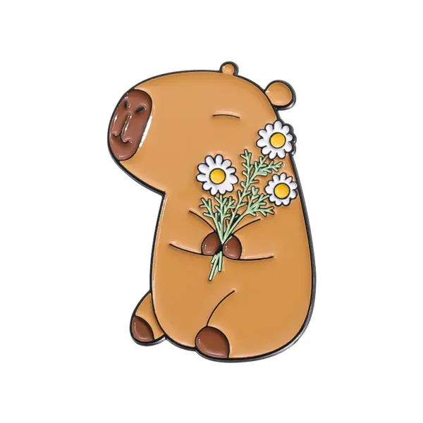 Cute Animal Capybara Enamel Pin Badge - Image 8