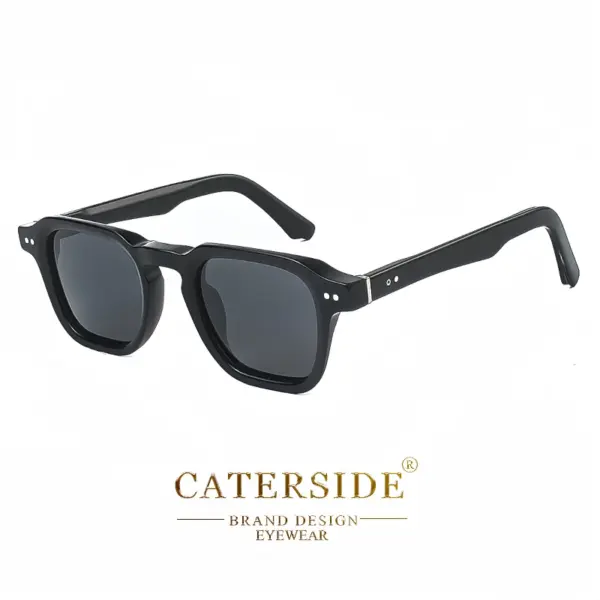 Square Acetate Polarized Sunglasses for Men - Image 9