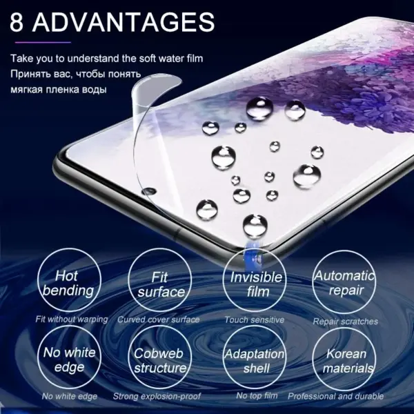 5-Piece Hydrogel Screen Protector Set for Samsung Galaxy Models - Image 3