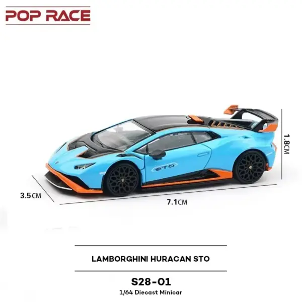 Pop Race 1:64 GT-R V8 Drift Diecast Model - Image 4