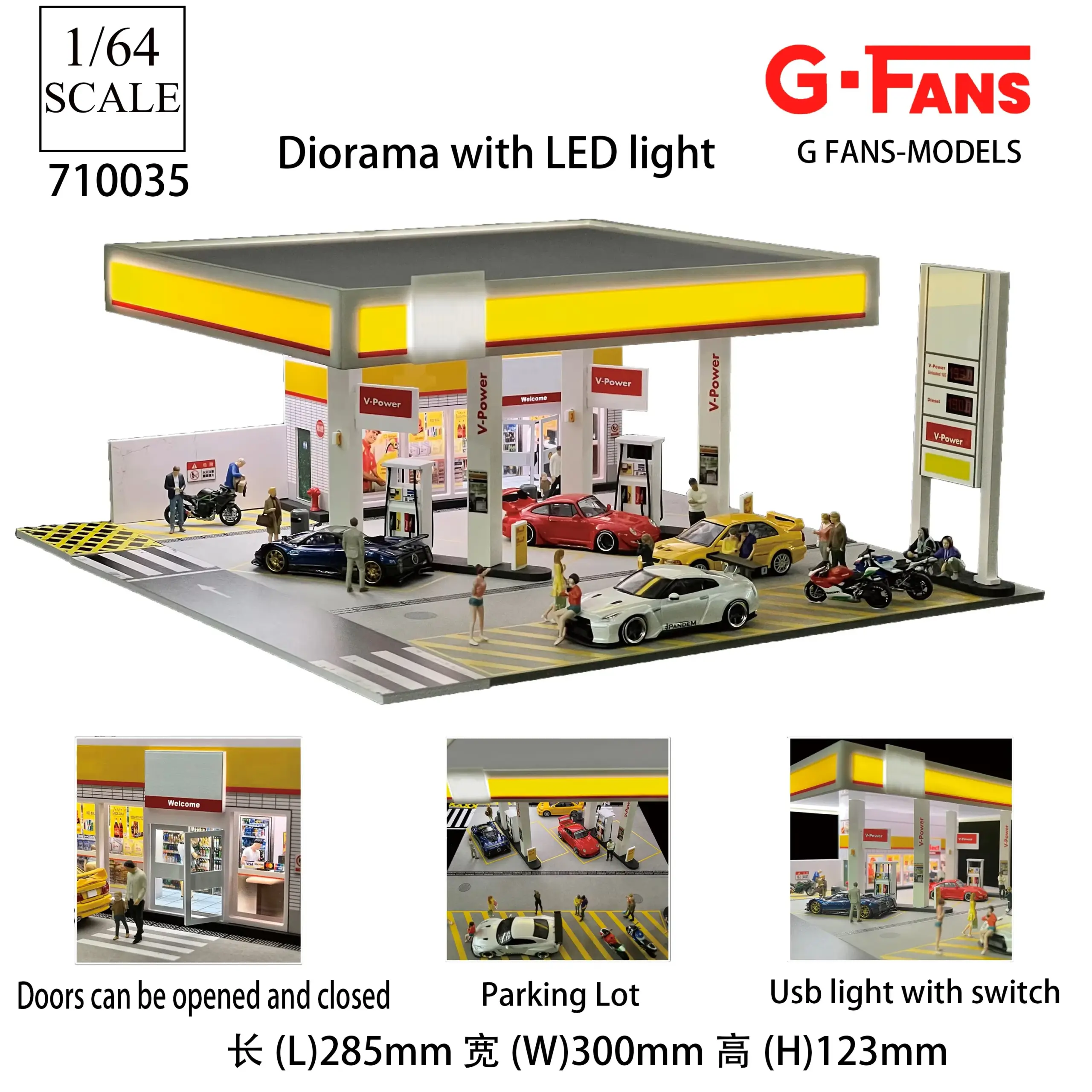 1:64 Scale LED Car Garage Diorama Model 29 1:64 Scale LED Car Garage Diorama Model - Image 29