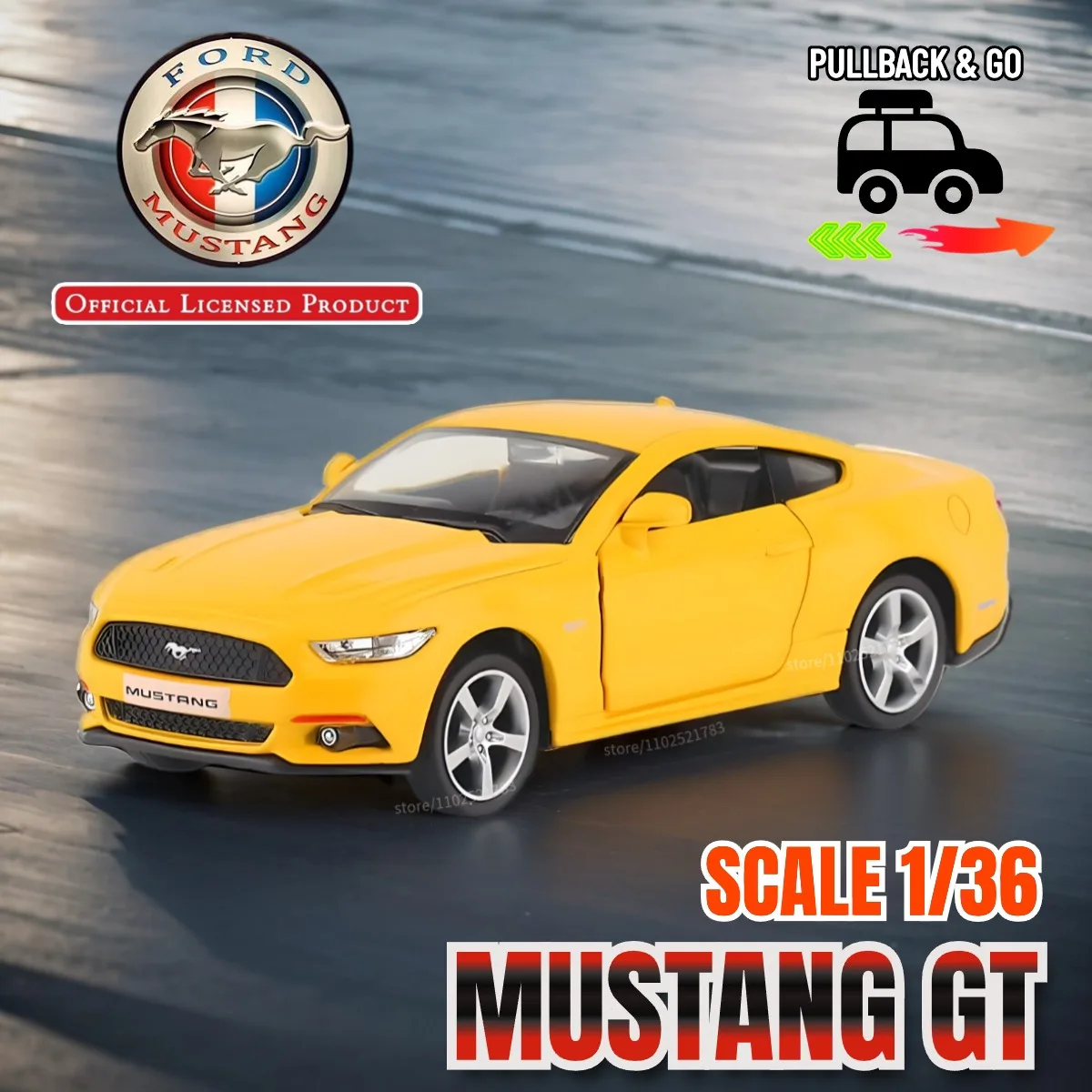 Maserati MC20 1:36 Diecast Pullback Car 25 Maserati MC20 1:36 Diecast Pullback Car - Image 25