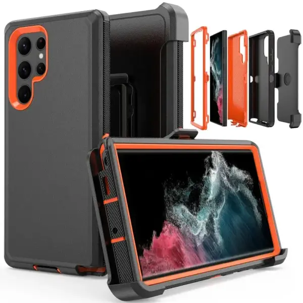 3-in-1 Heavy Duty Phone Case for Samsung Galaxy - Image 2