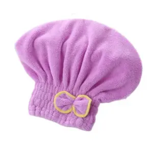 Microfiber Hair Drying Towel with Bowknot Cap 21 Se3e8a67167dc45faabbc558f0274be7eN