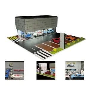 1:64 Scale LED Car Garage Diorama Model 65 Se4403de52fa84742a458de31d5e44951Z 2