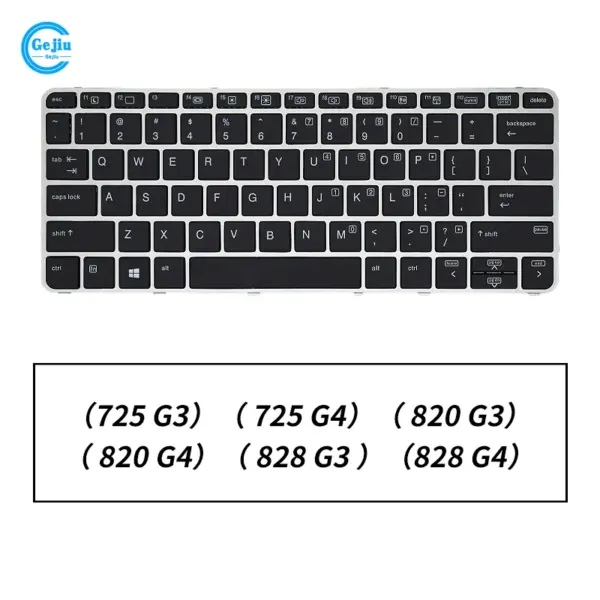 HP Elitebook Replacement Keyboard for Models 725, 820 - Image 2