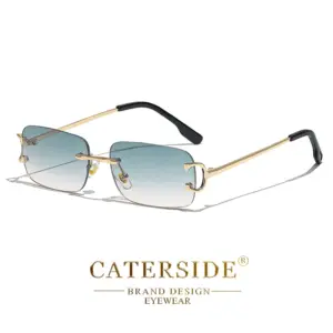 Rectangular Rimless Sun Glasses for Men and Women 24 Se4db0c88ee0d487587364f16093ad3beX