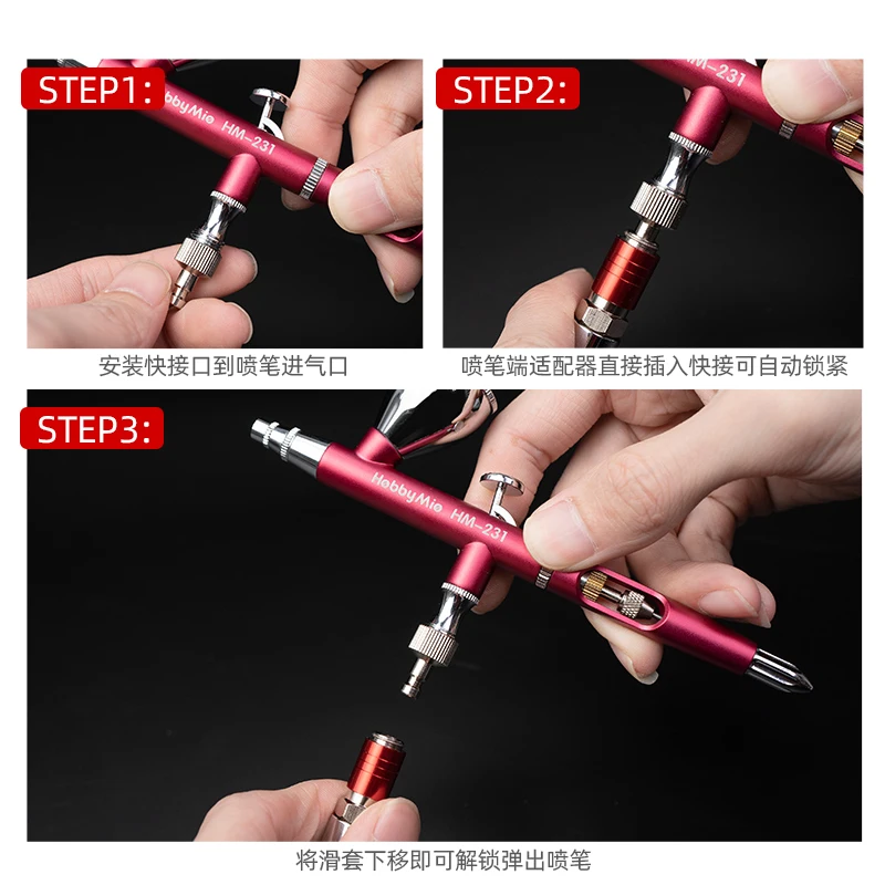 HOBBY MIO Copper Airbrush Stand HM-XXX-DZ 6 HOBBY MIO Copper Airbrush Stand HM-XXX-DZ - Image 6