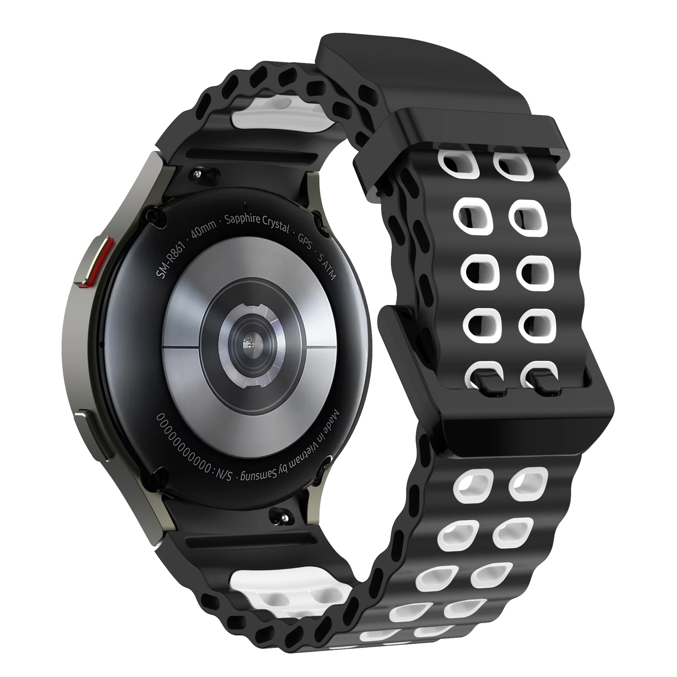 Two-Tone Silicone Strap for Samsung Galaxy Watch 16 Two-Tone Silicone Strap for Samsung Galaxy Watch - Image 16