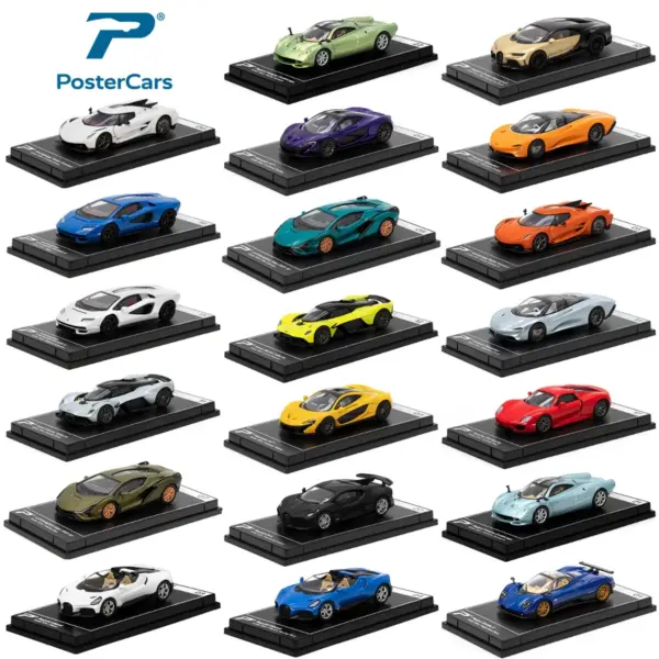 1:64 Bugatti Divo Scale Model in Yellow - Image 2