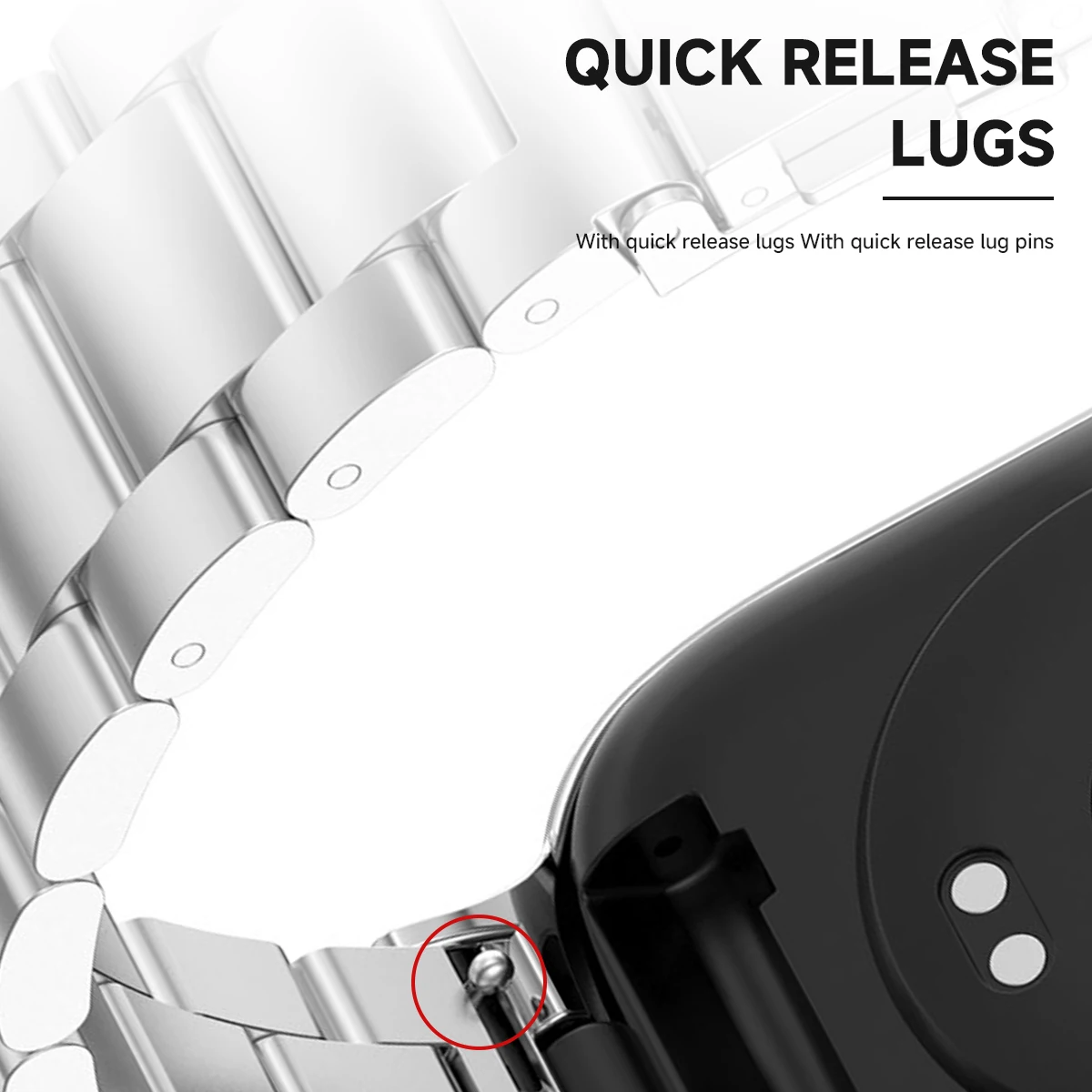 Stainless Steel Band & Case for Redmi Watch 3 5 Stainless Steel Band & Case for Redmi Watch 3 - Image 5