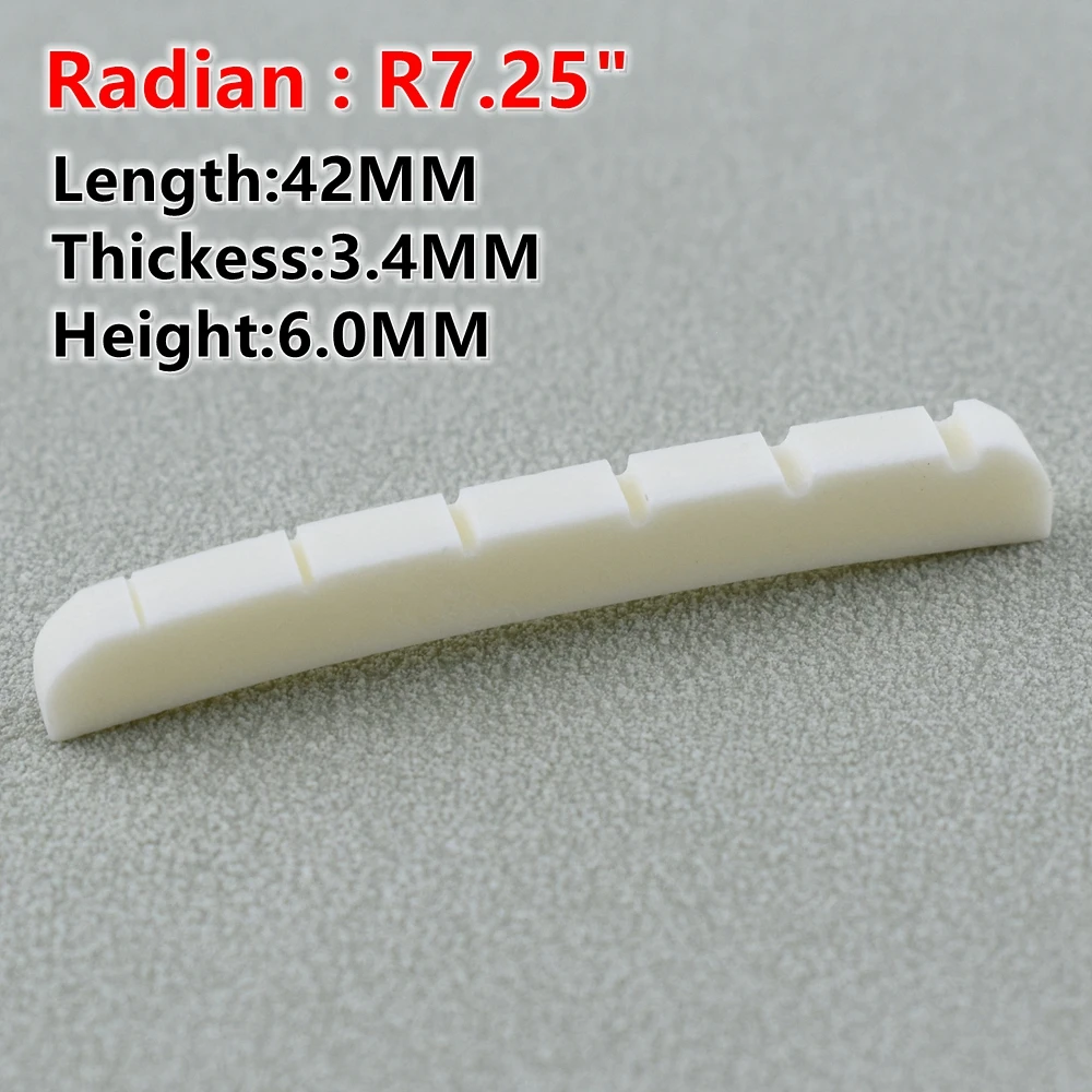 Flat Bone Nut for Electric Guitar 42mm/43mm 6 Flat Bone Nut for Electric Guitar 42mm/43mm - Image 6