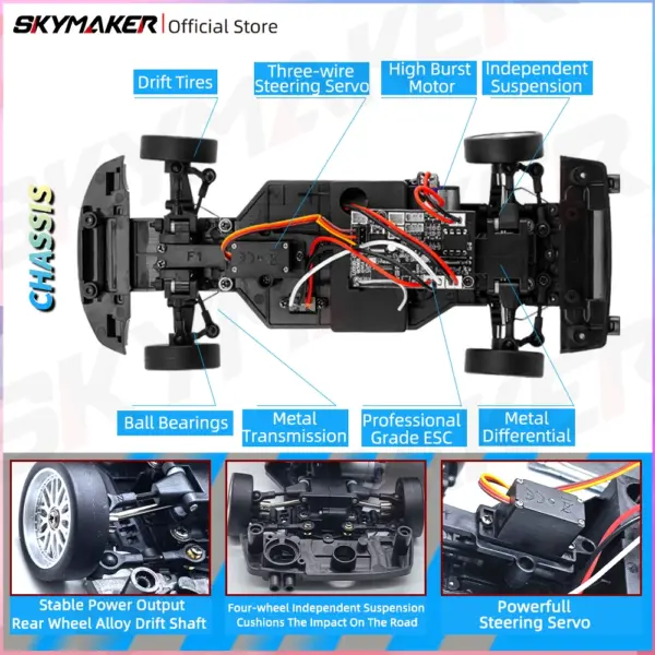 Skymaker LD1899 1/18 RC Drift Car - Image 4