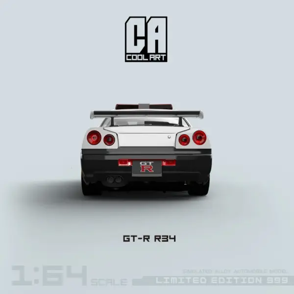 TIME MICRO 1:64 GT-R R34 Police Diecast Model - Image 3