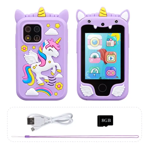 Kids Unicorn Smart Phone Toy with Camera and Games - Image 8