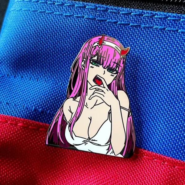 Anime DARLING in the FRANXX Zero Two Brooch Pins - Image 2