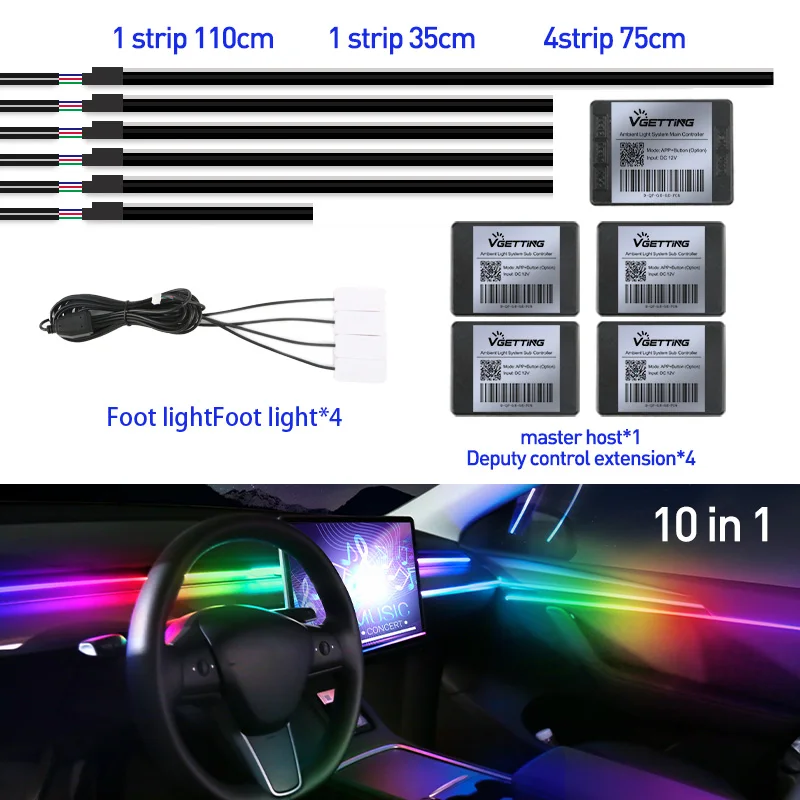 RGB Car Ambient Light Symphony Lamp 9 RGB Car Ambient Light Symphony Lamp - Image 9