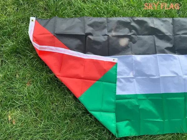 Large Palestine Flag 150x90cm Polyester Banner - Image 4