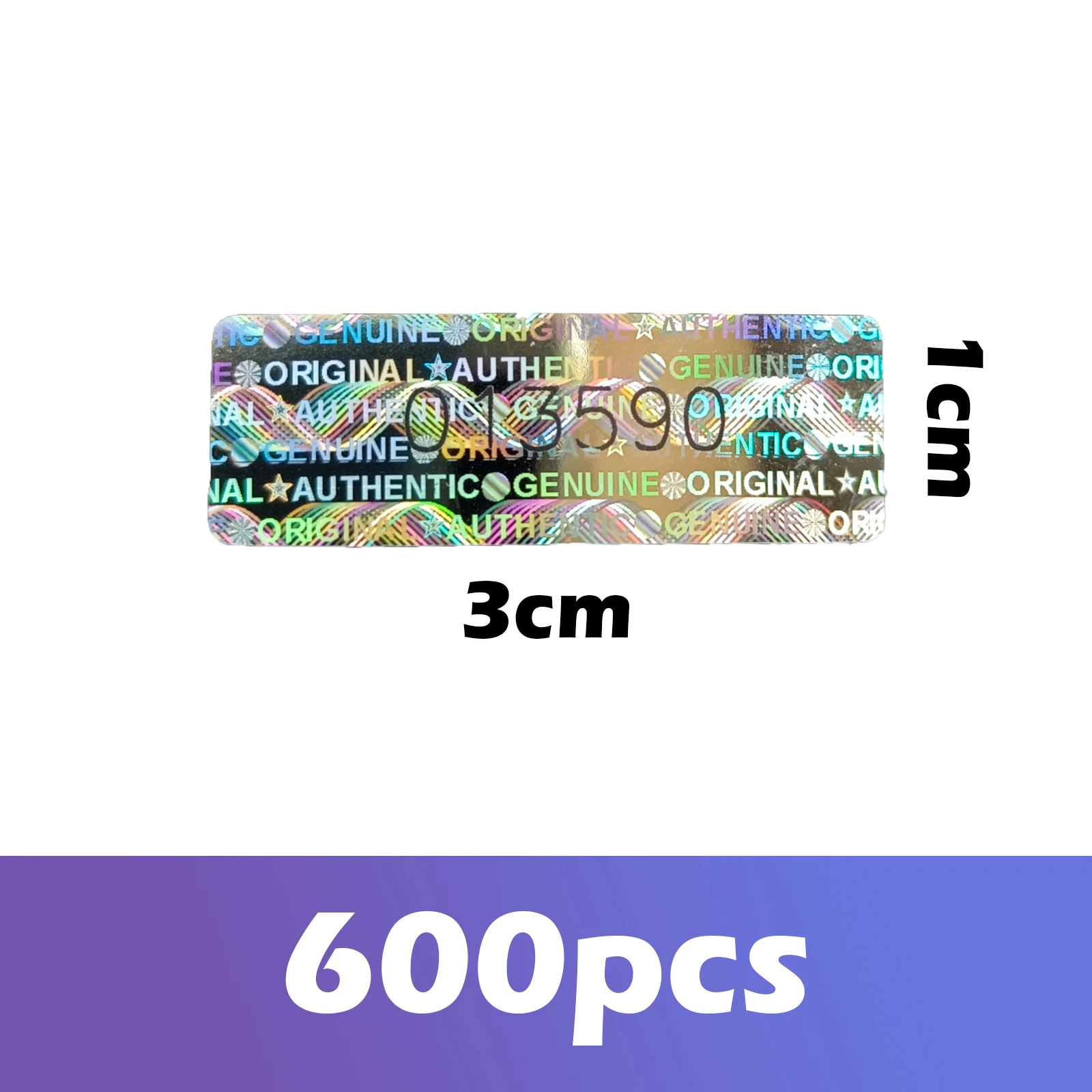 Holographic Security Sealing Stickers 1x3 cm 9 Holographic Security Sealing Stickers 1x3 cm - Image 9