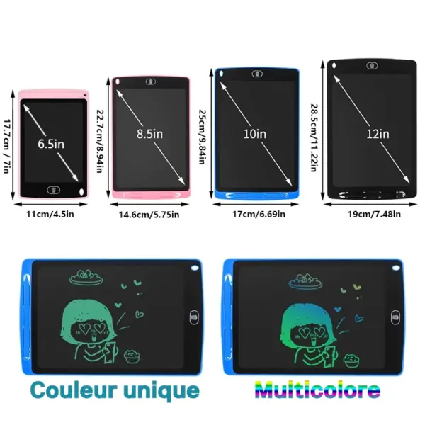 6.5/8.5/10/12-Inch LCD Drawing Board for Kids - Image 2