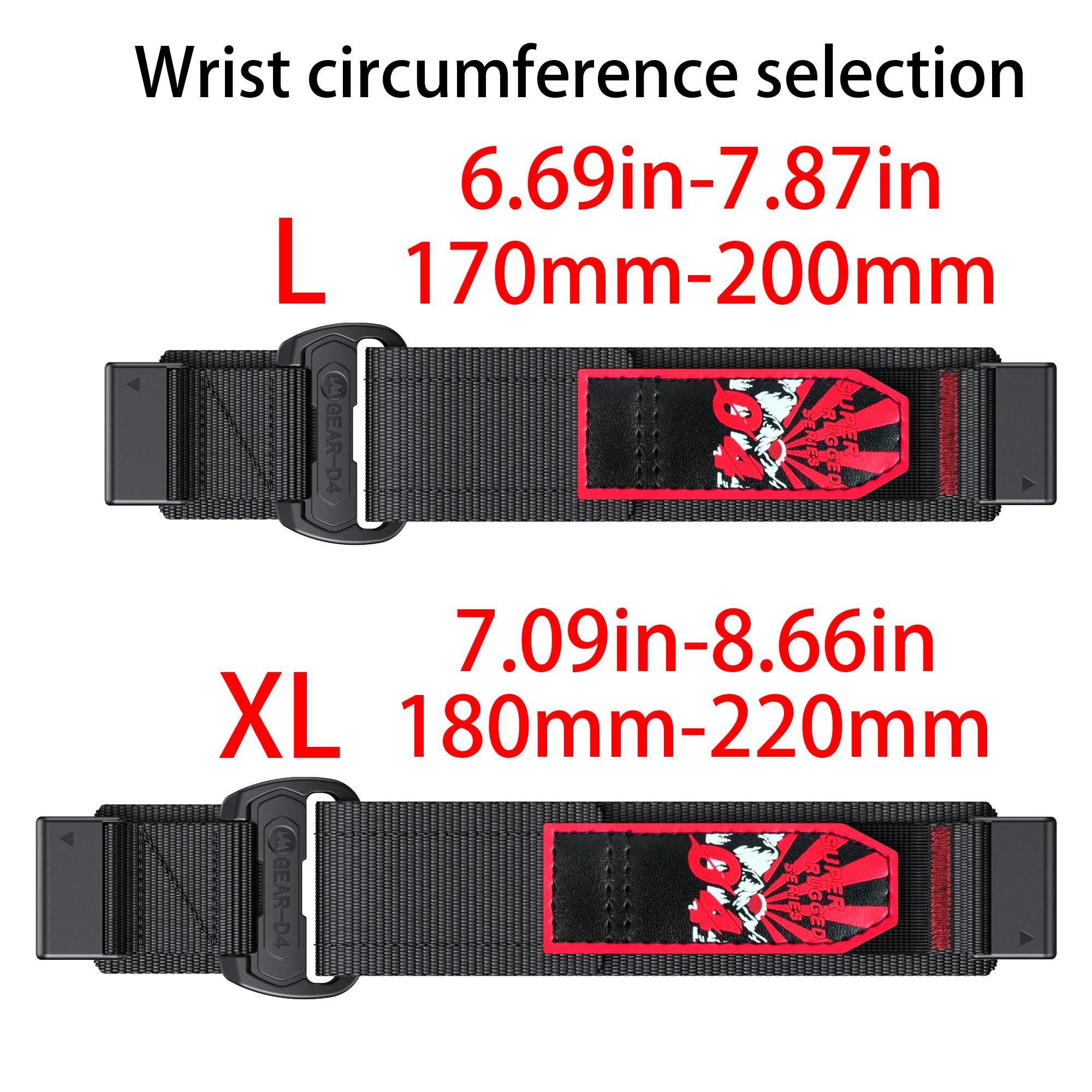 26mm Nylon Band for Garmin Fenix E Series 4 26mm Nylon Band for Garmin Fenix E Series - Image 4