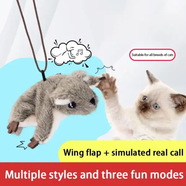 Interactive Flying Bird Cat Toy with Catnip - Image 4
