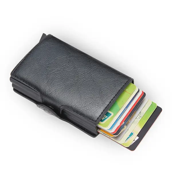 RFID Blocking Leather Wallet with Card Holder - Image 11