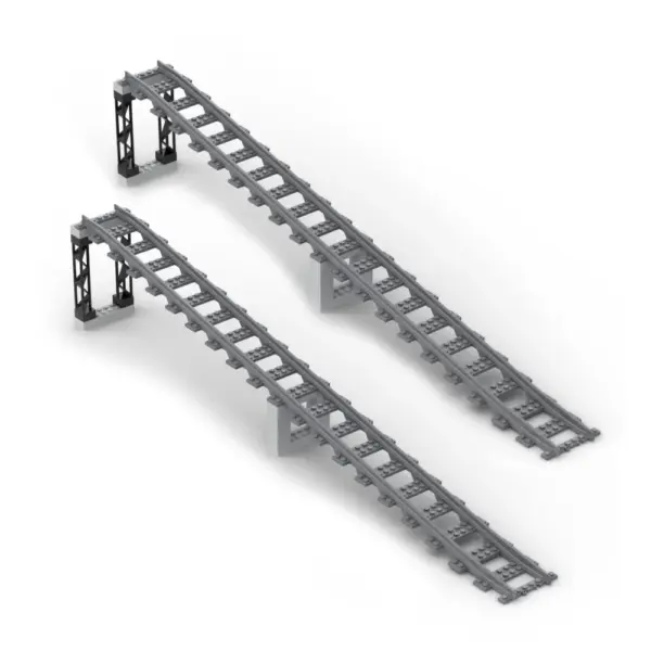 Train Track Bridge Pier Model Building Block - Image 6