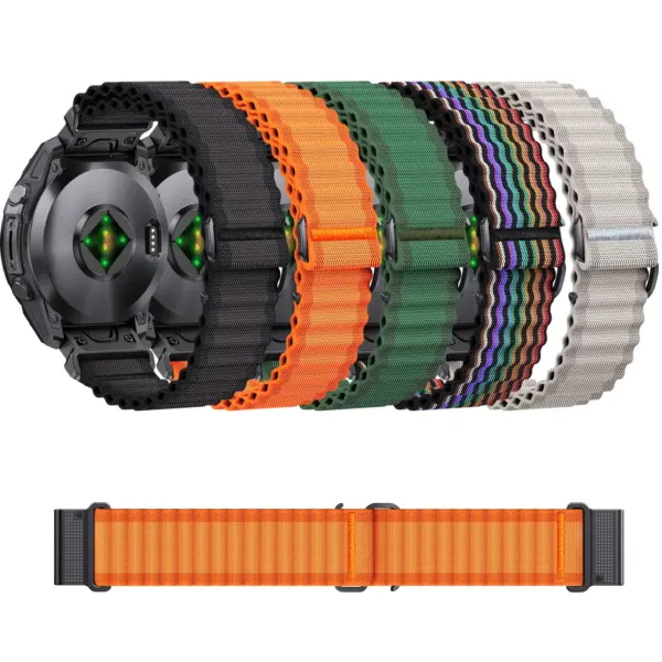 Garmin Fenix 8 7X 7 6 Two Tone Nylon Strap - Image 6