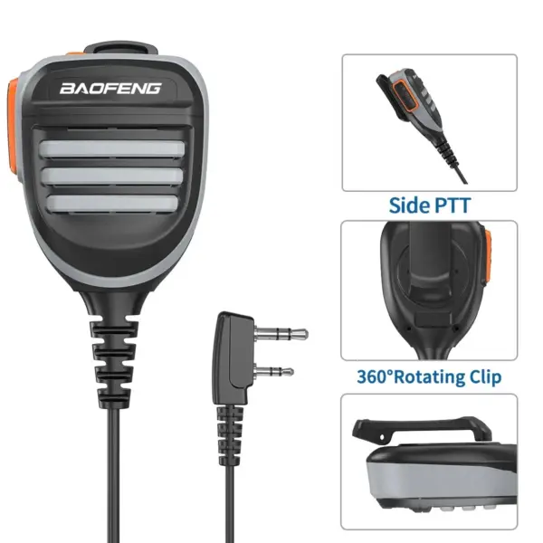 Baofeng UV K5 Microphone Speaker MIC for Walkie Talkies - Image 3