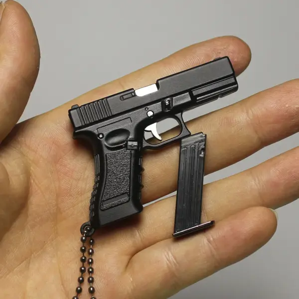 G17 Pistol Keychain Metal Model with Slide Lock - Image 6