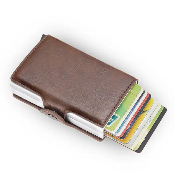 RFID Blocking Leather Wallet with Card Holder - Image 10
