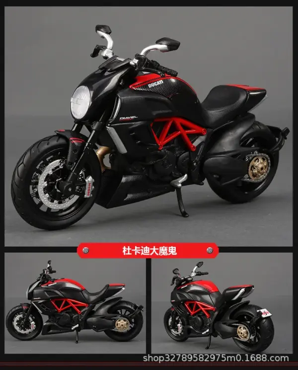 Maisto 1:12 Kawasaki H2R Alloy Motorcycle Model - Image 31
