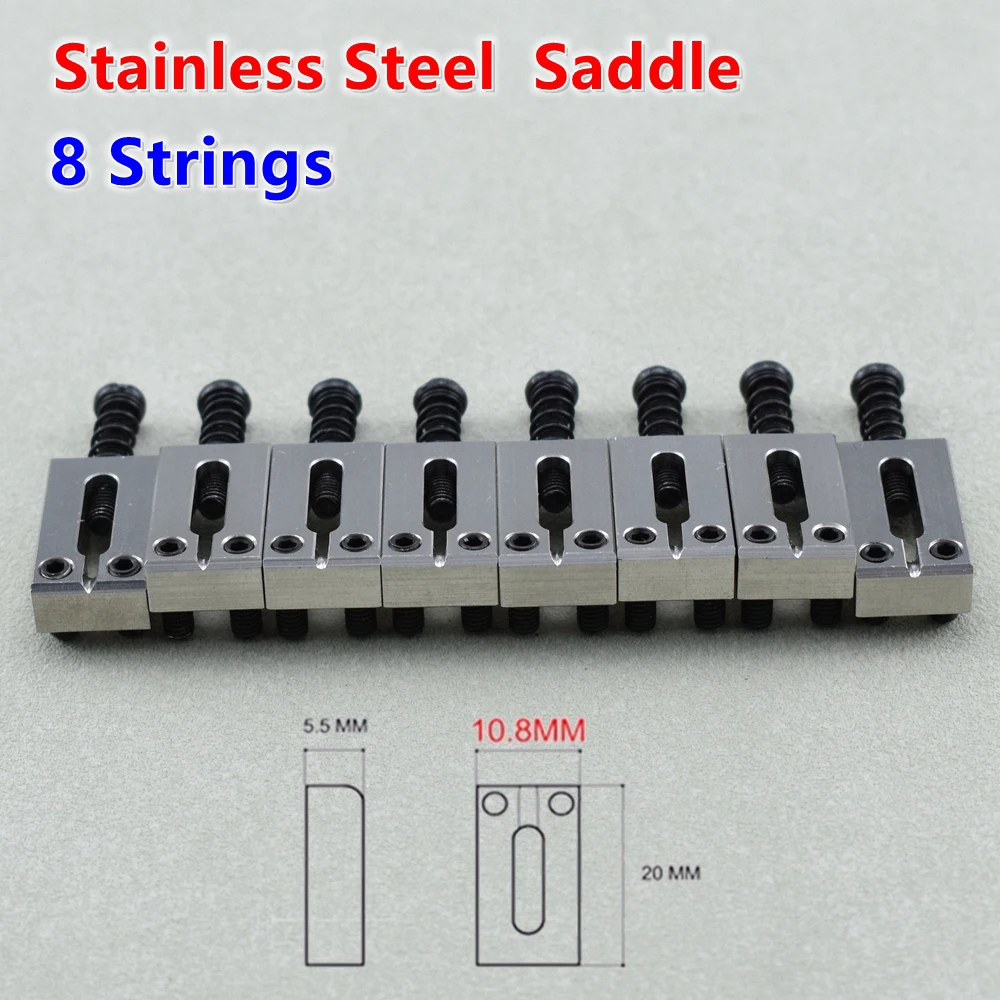 Electric Guitar Bridge Saddles Set 10.5MM/10.8MM 36 Electric Guitar Bridge Saddles Set 10.5MM/10.8MM - Image 36