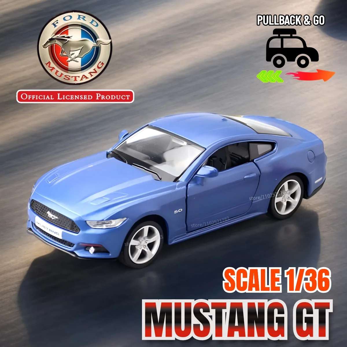 Maserati MC20 1:36 Diecast Pullback Car 27 Maserati MC20 1:36 Diecast Pullback Car - Image 27