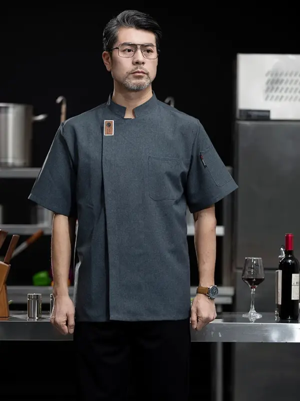 Red DiYi Chef Uniform with Breathable Mesh - Image 9