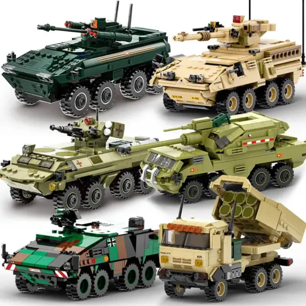 Military Armored Vehicle Building Blocks Set - Image 2