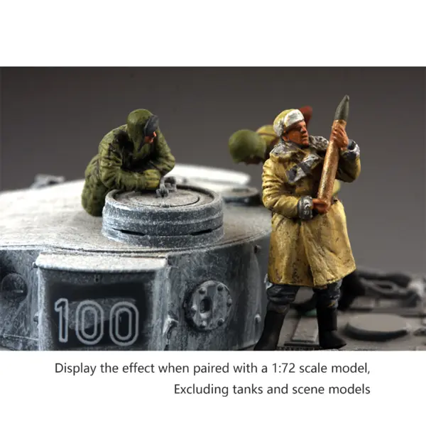 1/72 Soviet Winter Soldier Squad Resin Model Set - Image 4
