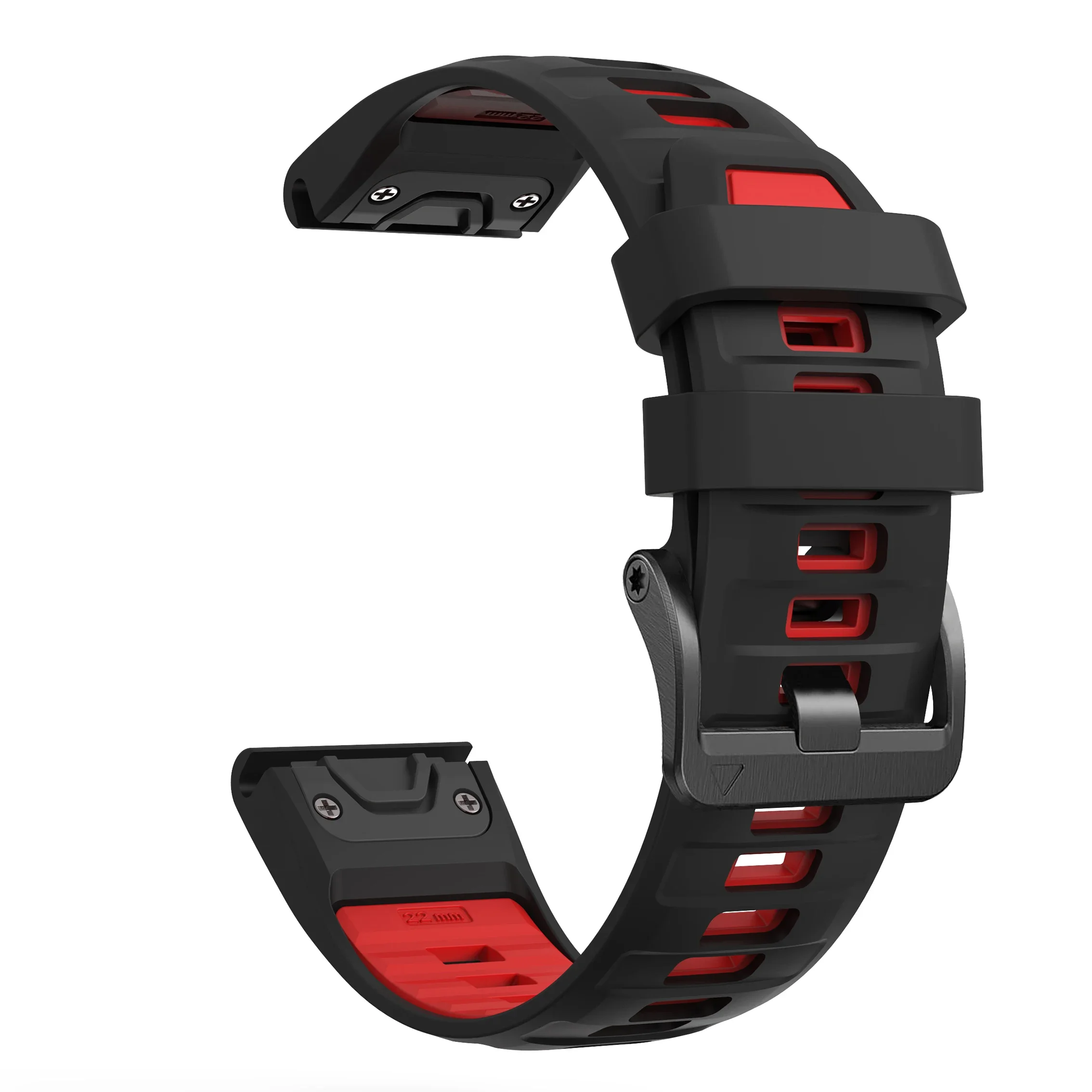 Silicone Strap with Steel Buckle for Garmin Fenix 14 Silicone Strap with Steel Buckle for Garmin Fenix - Image 14