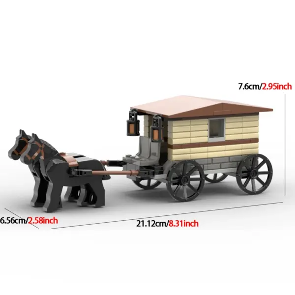 Medieval Carriage Building Blocks Kit for Adults - Image 7