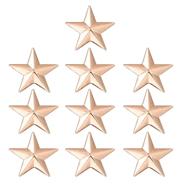 Chinese Style Metal Five-Pointed Star Badge Set - Image 21